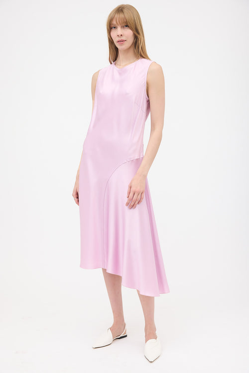 Nina Ricci Satin Asymmetric Dress