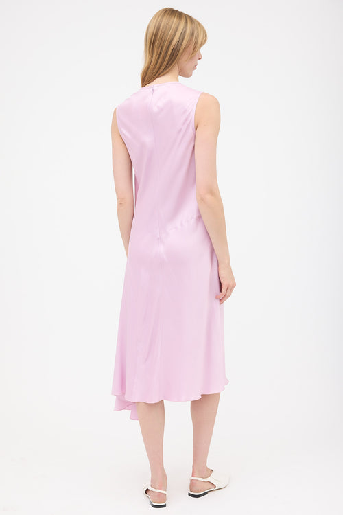 Nina Ricci Satin Asymmetric Dress