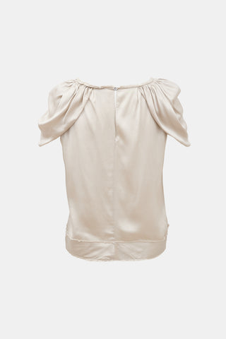 Nina Ricci Silk Trim Blouse