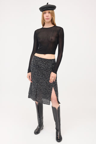 Nina Ricci Wool & Silk Skirt