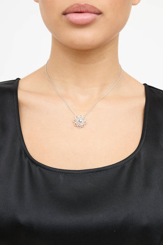 Nirav Modi 18K White & Rose Gold Diamond Lotus Necklace