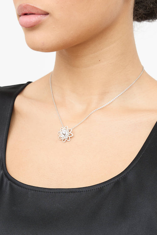 Nirav Modi 18K White & Rose Gold Diamond Lotus Necklace