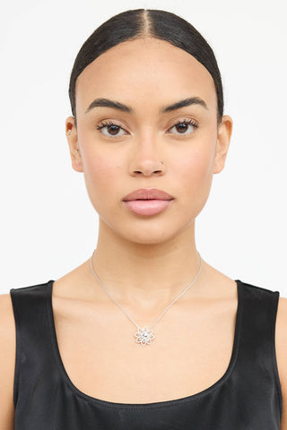 Nirav Modi 18K White & Rose Gold Diamond Lotus Necklace