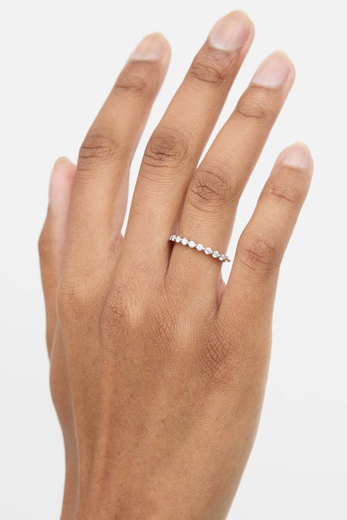 Noam Carver 18K White Gold Diamond Band Ring