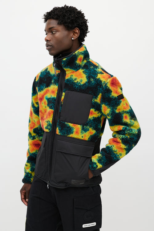Nobis Black & Multicolour Heat Map Fleece Jacket