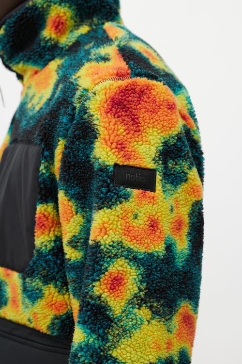 Nobis Black & Multicolour Heat Map Fleece Jacket
