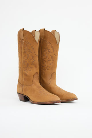  Suede Cowboy Boot