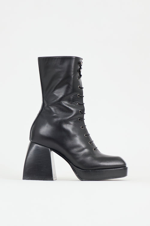 Nodaleto Leather Bulla Lace Up Boot