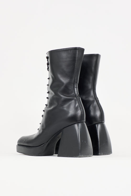 Nodaleto Leather Bulla Lace Up Boot