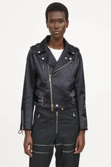 Noir Kei Ninomiya Lace-Up Biker Jacket