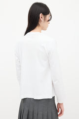 Noir Kei Ninomiya White Layered Blazer Top