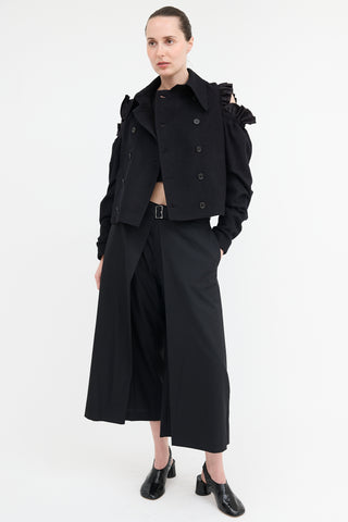 Noir Kei Ninomiya Wool Cropped Trouser