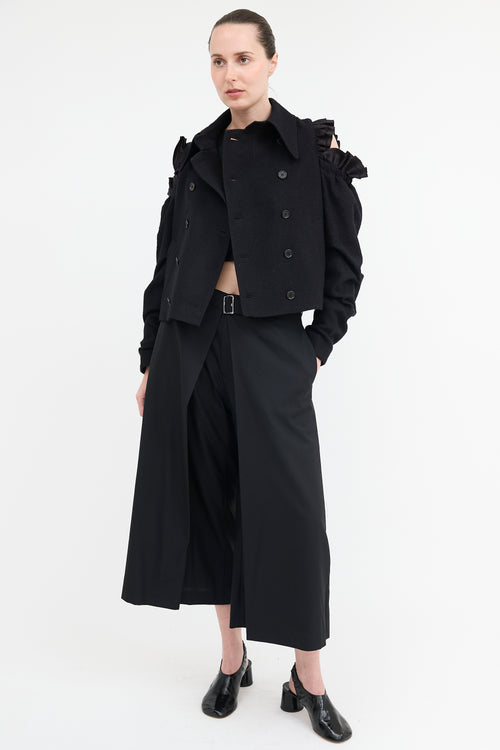 Noir Kei Ninomiya Wool Cropped Trouser