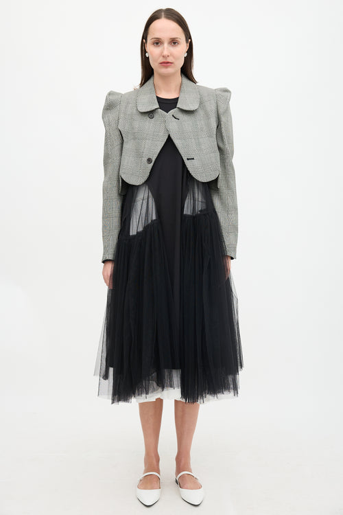 Noir Kei Ninomiya FW 2022 Wool Check Jacket