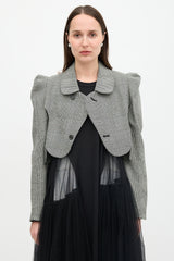 Noir Kei Ninomiya FW 2022 Wool Check Jacket