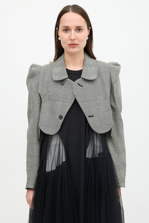 Noir Kei Ninomiya FW 2022 Wool Check Jacket