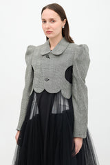 Noir Kei Ninomiya FW 2022 Wool Check Jacket