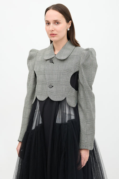 Noir Kei Ninomiya FW 2022 Wool Check Jacket