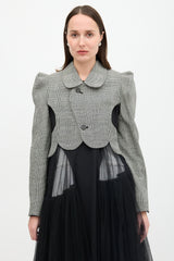 Noir Kei Ninomiya FW 2022 Wool Check Jacket