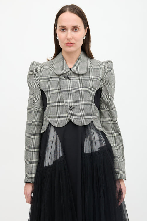 Noir Kei Ninomiya FW 2022 Wool Check Jacket