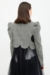 Noir Kei Ninomiya FW 2022 Wool Check Jacket