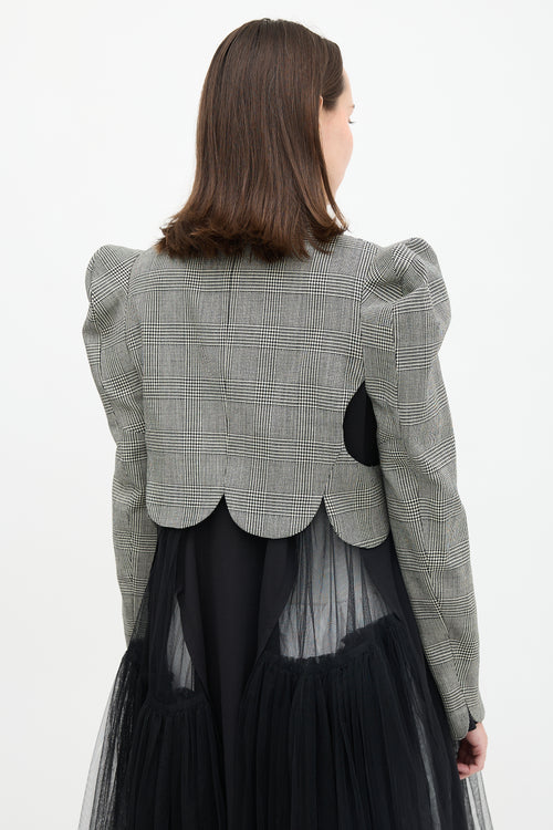 Noir Kei Ninomiya FW 2022 Wool Check Jacket