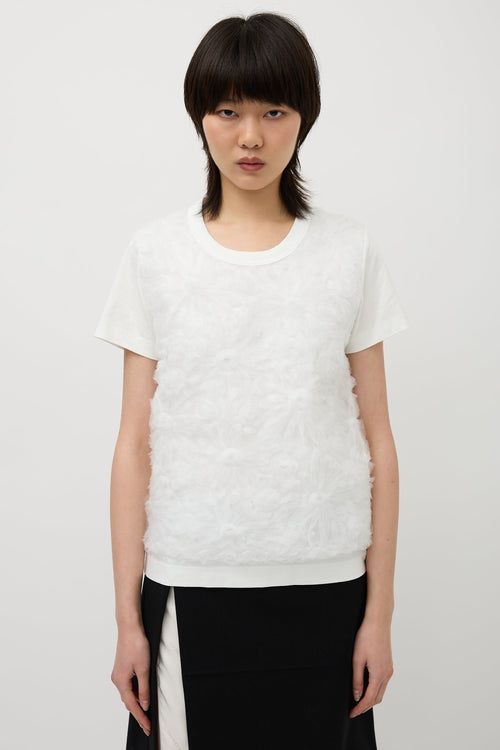 Noir Kei Ninomiya Floral Embroidered T-Shirt