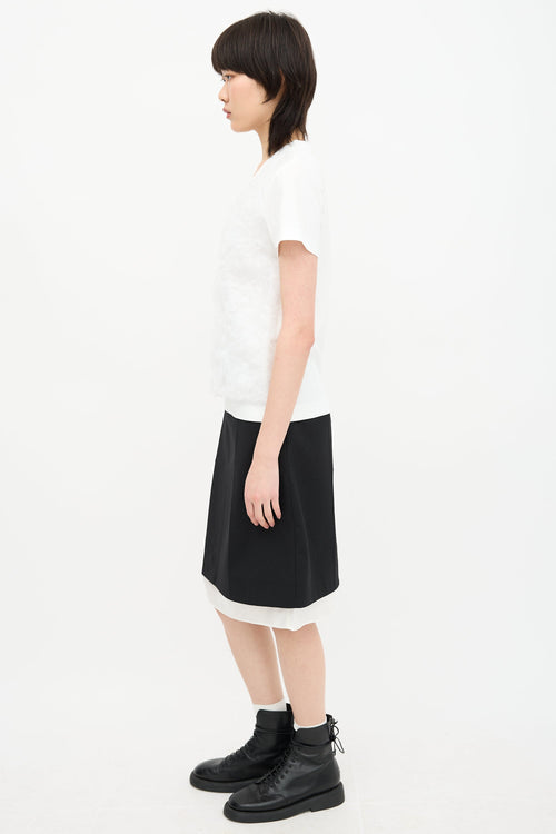 Noir Kei Ninomiya Floral Embroidered T-Shirt