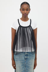 Noir Kei Ninomiya Ruched Tulle Top