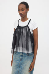 Noir Kei Ninomiya Ruched Tulle Top