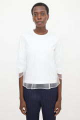 Noir Kei Ninomiya Tulle Layered Top