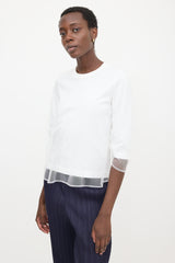 Noir Kei Ninomiya Tulle Layered Top