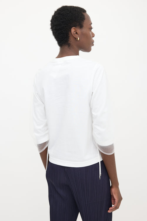 Noir Kei Ninomiya Tulle Layered Top