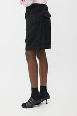 Noir Kei Ninomiya Wool Layered Shorts