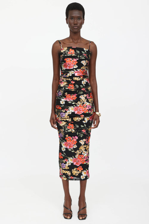 Floral Ruched Dress