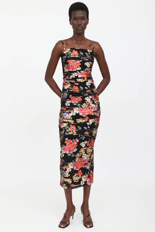 Floral Ruched Dress