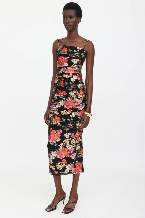Floral Ruched Dress