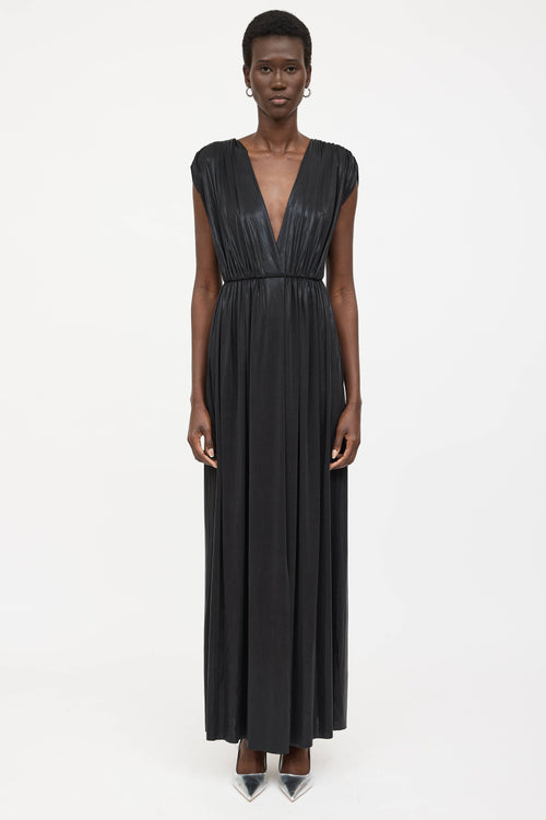 Norma Kamali Gathered Athena Gown