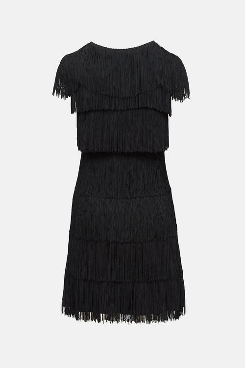 Norma Kamali X Everlast Fringe Dress