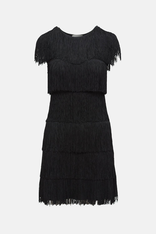 Norma Kamali X Everlast Fringe Dress
