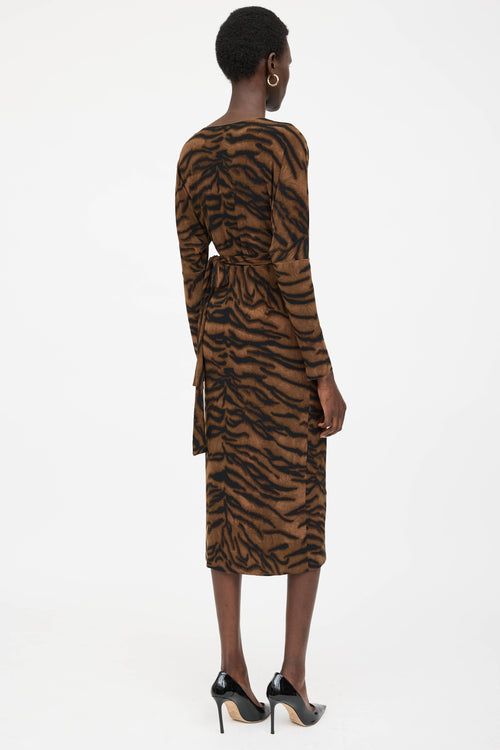 Norma Kamali Patterned Wrap Dress