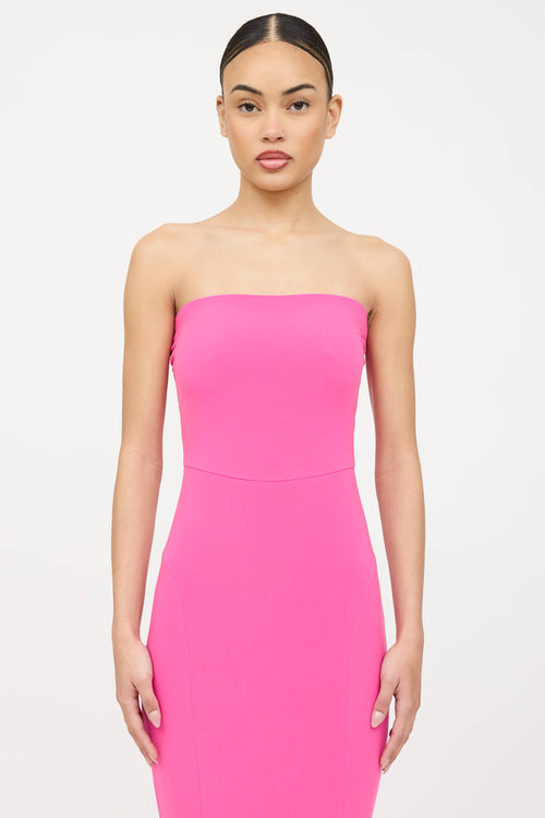 Norma Kamali Strapless Fishtail Dress
