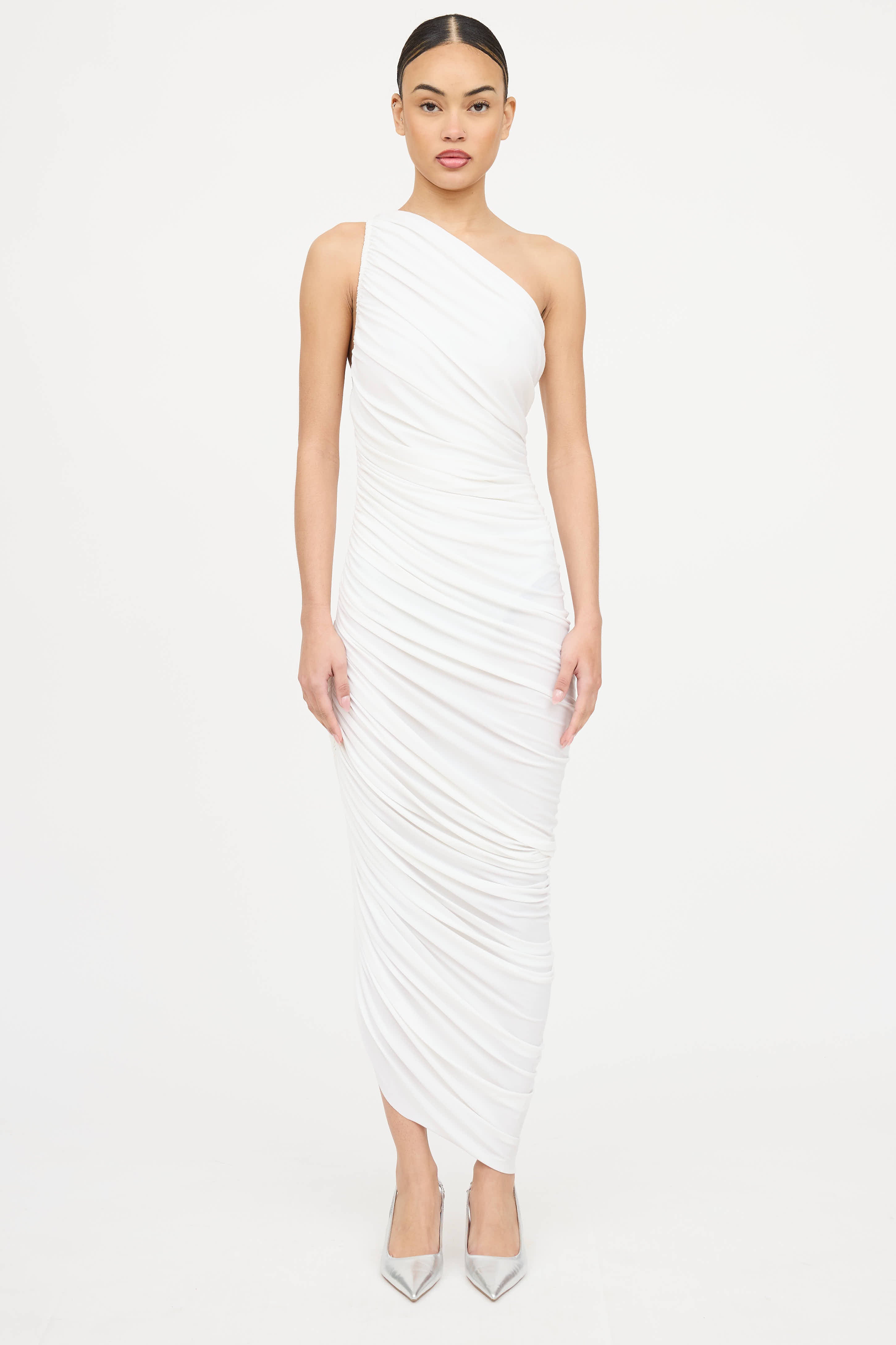 Norma Kamali // Ruched Diana Dress VSP Consignment Norma Kamali // Ruched Diana Dress VSP Consignment