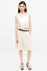 Norma Kamali Sequin Crop Top