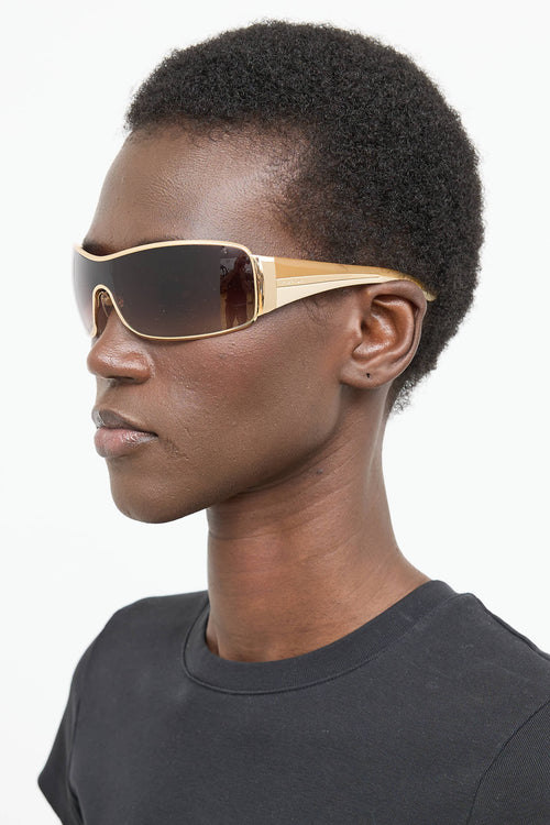 Prada SPR53H Rectangle Sunglasses