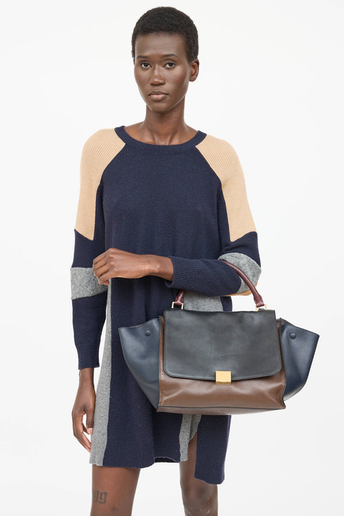 Celine Leather Trapeze Bag