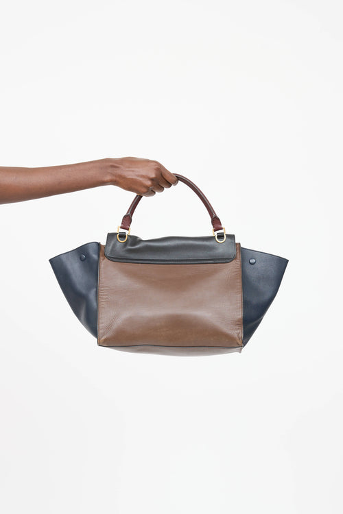 Celine Leather Trapeze Bag