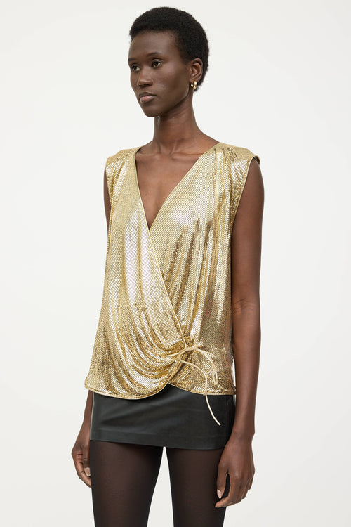 VSP Archive Chainmail Wrap Top