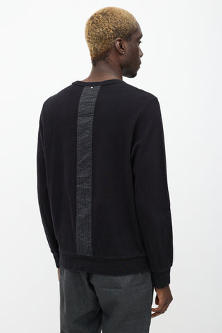 OAMC Black Panelled Sweatshirt