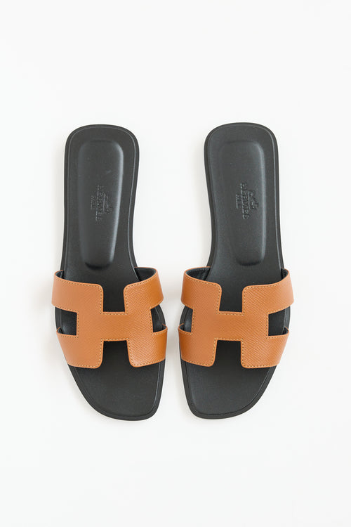 Hermès Naturel Epsom Oran Sandal